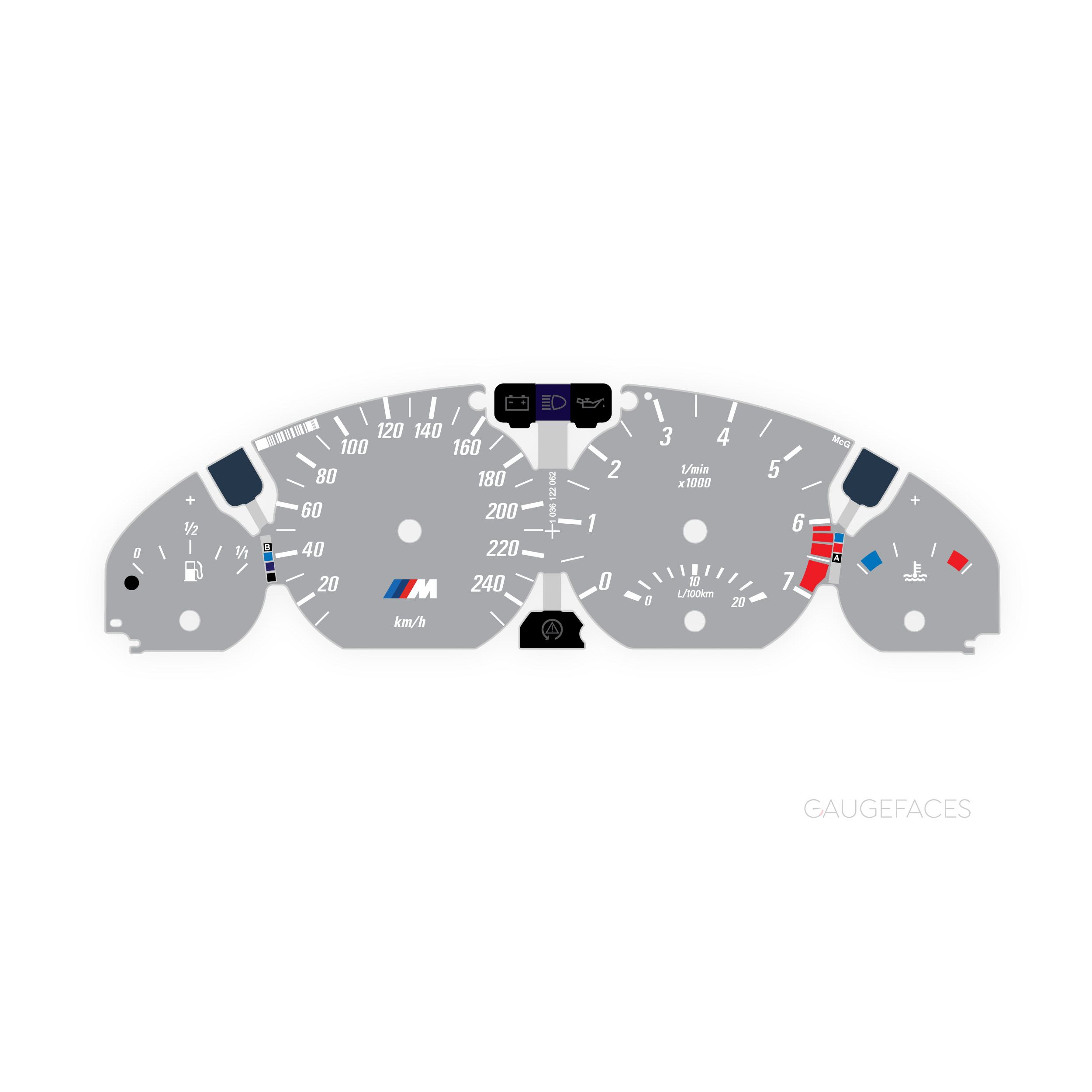 BMW-E43-330Ci-M3-Style-gauge-face---Gray