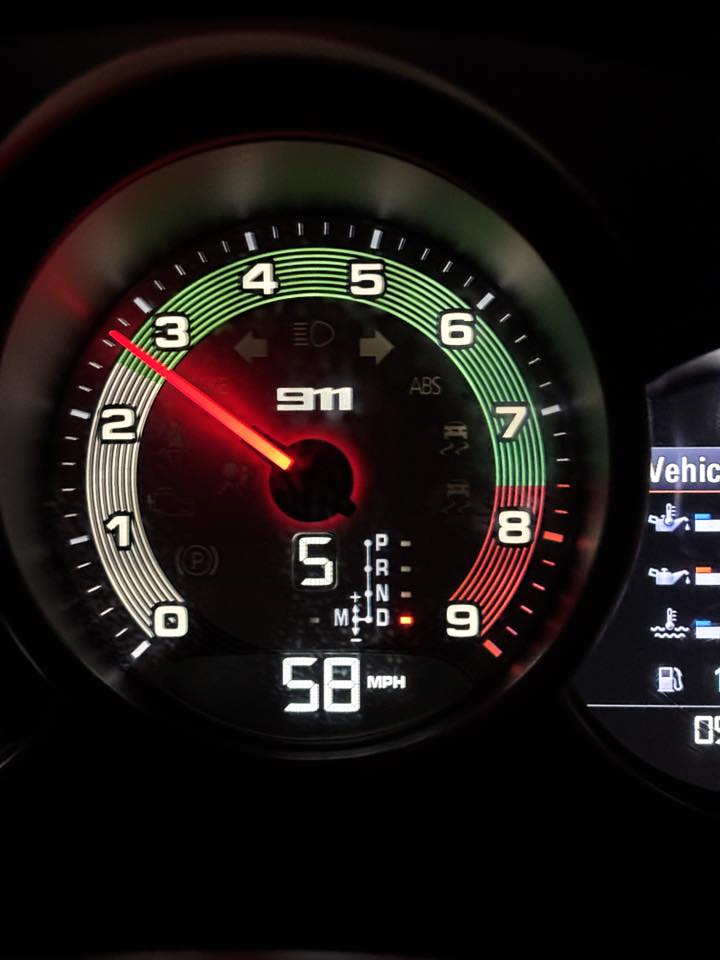 Porsche-911-991-gauge-face-tachometer---retro-style-ring