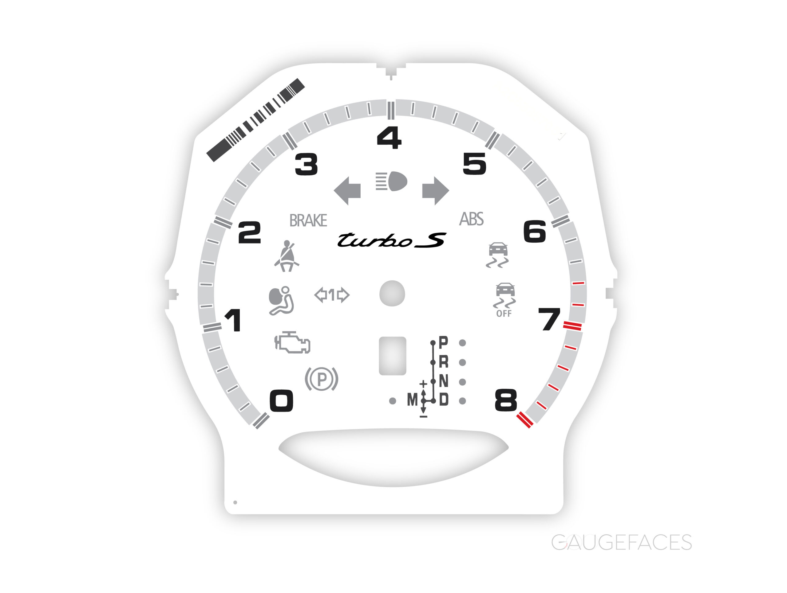 Porsche-958-970-turbo-s-gauge-face-tachometer-white