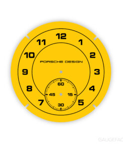 Custom Order: Porsche Sport Chrono Analog Clock - Speed Yellow