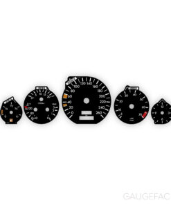 Mercedes R129 SL 280 Gauge Faces - OPTIONS - Black