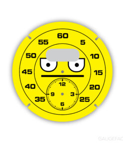 For Porsche Sport Chrono: Clock Dial Gauge Face – Custom Desing - Yellow