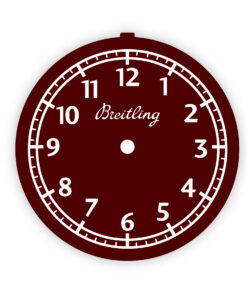 Breitling Bentley Continental GT / GTC Dashboard Analog Clock Gauge Face – Dark Red