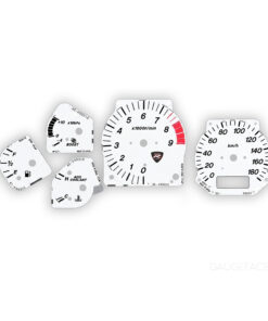 2002 Mazda RX7 Spirit R Gauge Faces - White