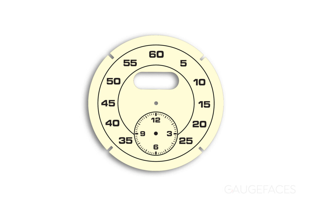 For Porsche Sport Chrono: Clock Dial Gauge Face – Champagne Yellow ...