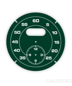 For Porsche Sport Chrono: Clock Dial Gauge Face - Dark Green