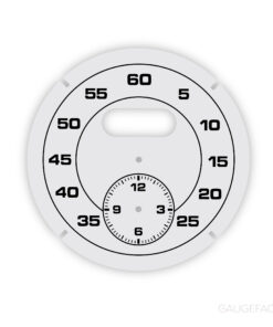 For Porsche Sport Chrono: Stopwatch Clock Gauge Face - Light Gray