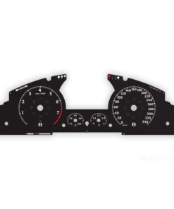 Bentley Continental GT / GTC Instrument Gauge Faces - 340 KM/H - Black