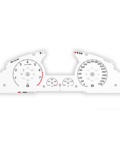 Bentley Continental GT / GTC Instrument Gauge Faces - 340 KM/H - White