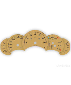 Custom Order: Porsche 996.1 Gauge Faces - Beige