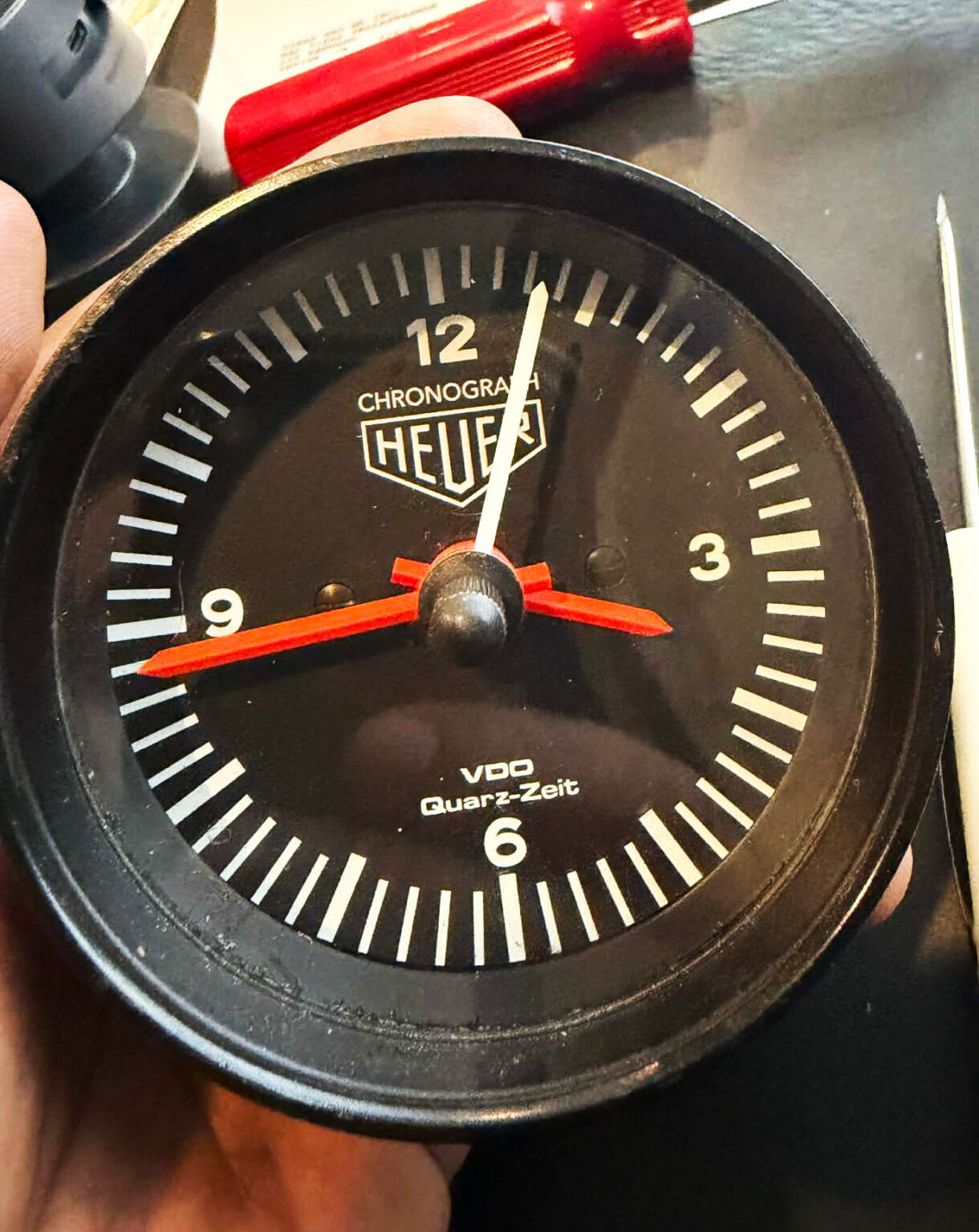 Porsche 993 / 964 / 965 / 912 Gauge Face Clock – Chronograph Heuer ...
