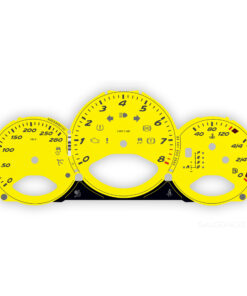 For Porsche 987.2 Boxster / Cayman 2.9: Gauge Face – EU-Spec – Racing Yellow