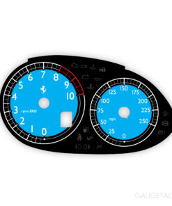 Ferrari Enzo Cluster Gauge Face – OPTIONS – Blue