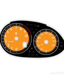 Ferrari Enzo Cluster Gauge Face - OPTIONS - Yellow