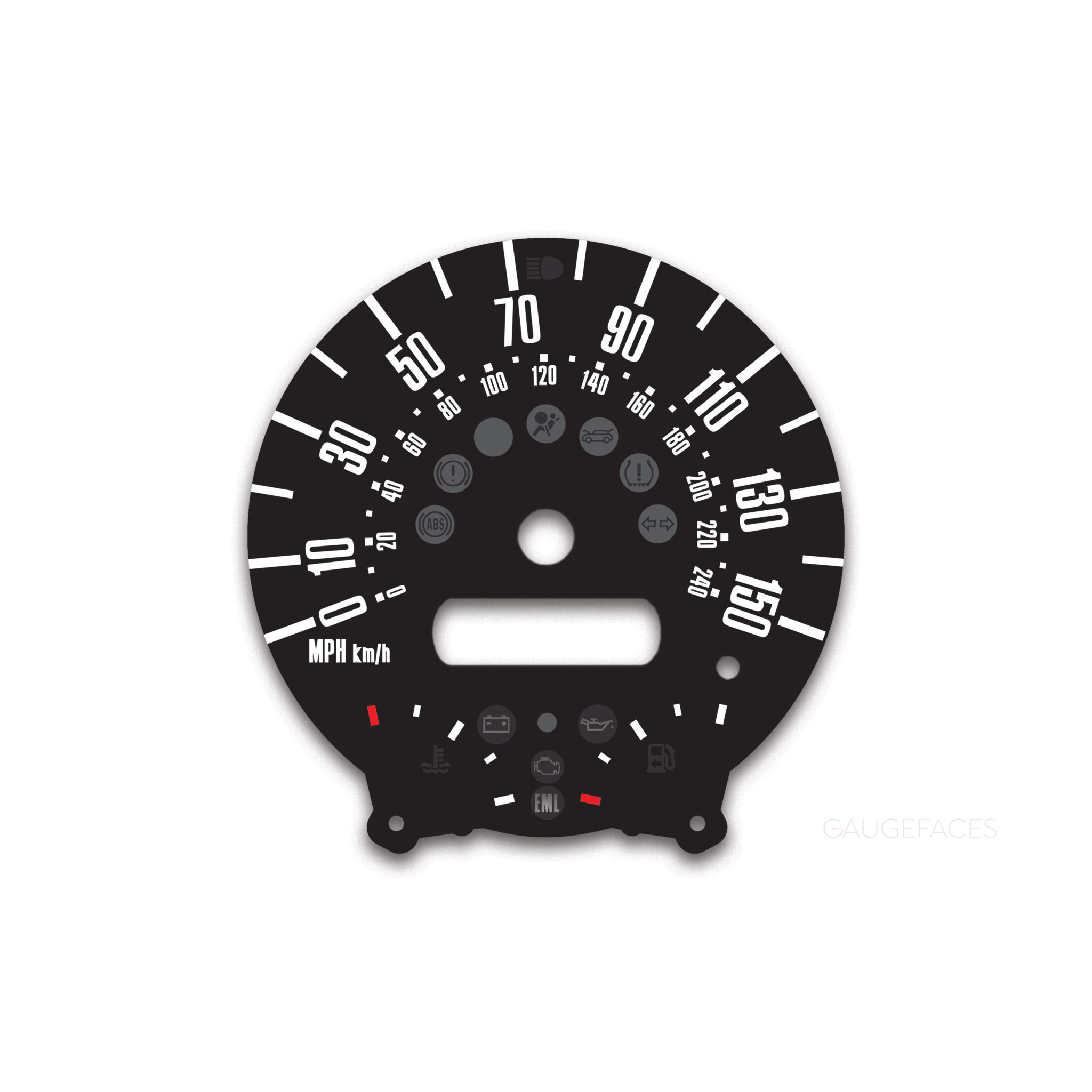 Mini One / Cooper / S (R50/R52/R53) Cluster Gauge Face Speedometer ...