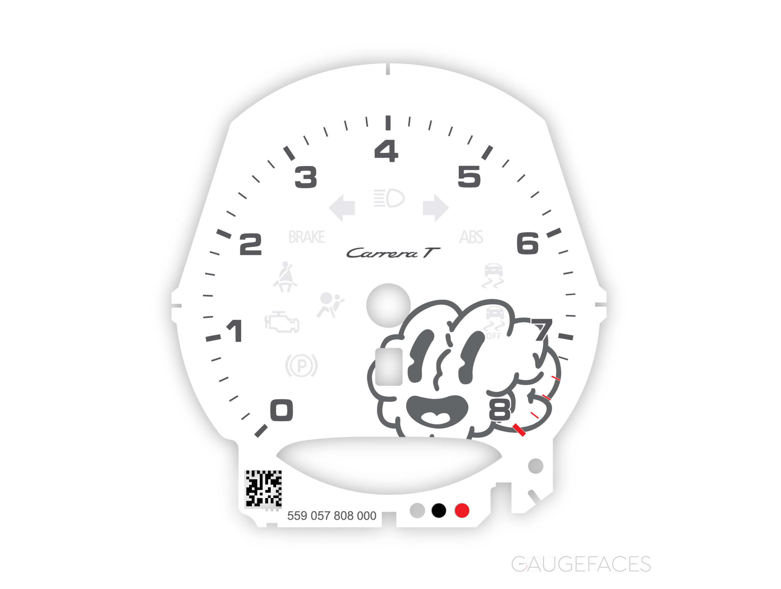 Porsche-911-991.2-Carrera-T-custom-gauge-face---white---PDK