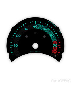 For Porsche 911 996.1: Gauge Face Tachometer – Retro Style