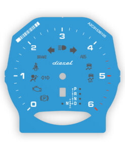 For Porsche 958 Cayenne Diesel / S: Gauge Face Tachometer – Miami Blue