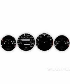For Porsche 968 Instrument Gauge Faces - OPTIONS - Black