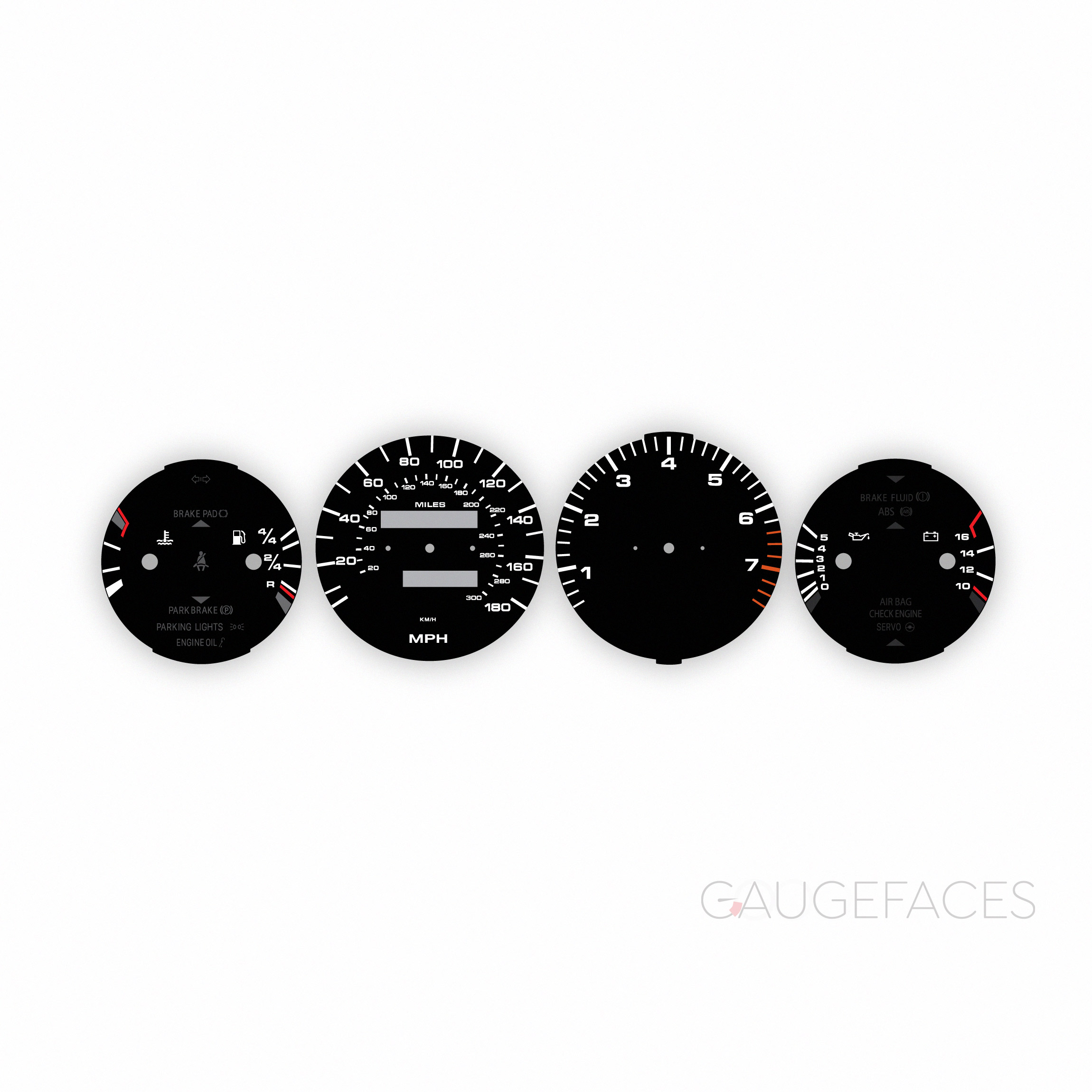Porsche-968-gauge-faces-black-kmh-mph