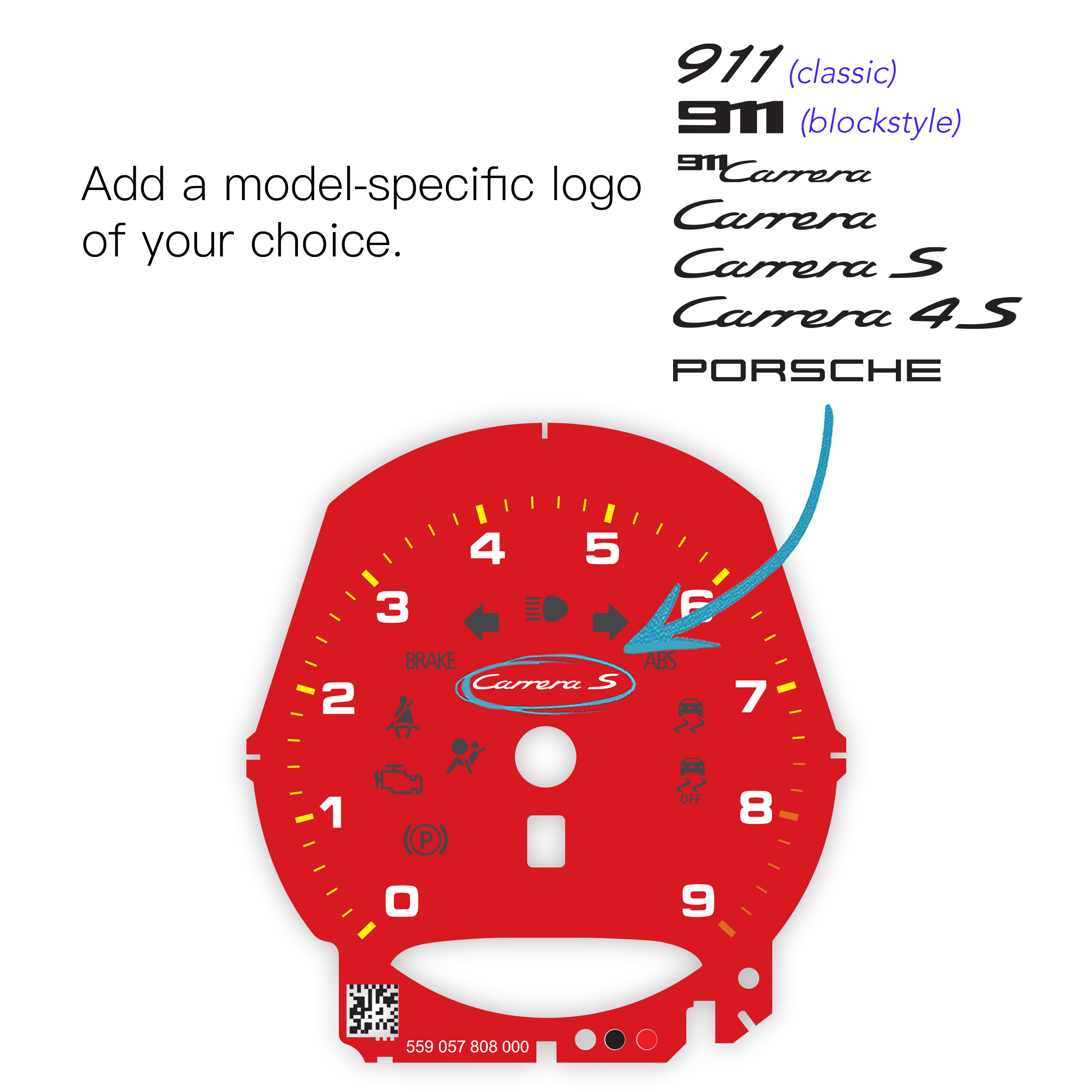 Porsche-991-red-custom-logo