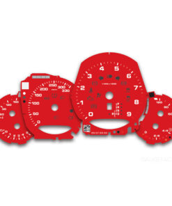 For Porsche 911 991 Carrera (Gen 1&2): Gauge Faces - OPTIONS - Guards Red