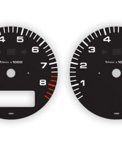 Custom Order: Porsche 911 964 Tachometers - 3 Standart + 2 OBC - Black