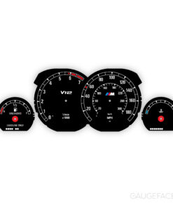 1990-99 BMW E31 8-Series 840Ci / 850Ci / 850i Gauge Faces – Custom Design – Black
