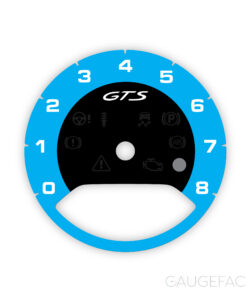Porsche GTS 971 Panamera / E3 Cayenne Gauge Face Tachometer - Black / Blue