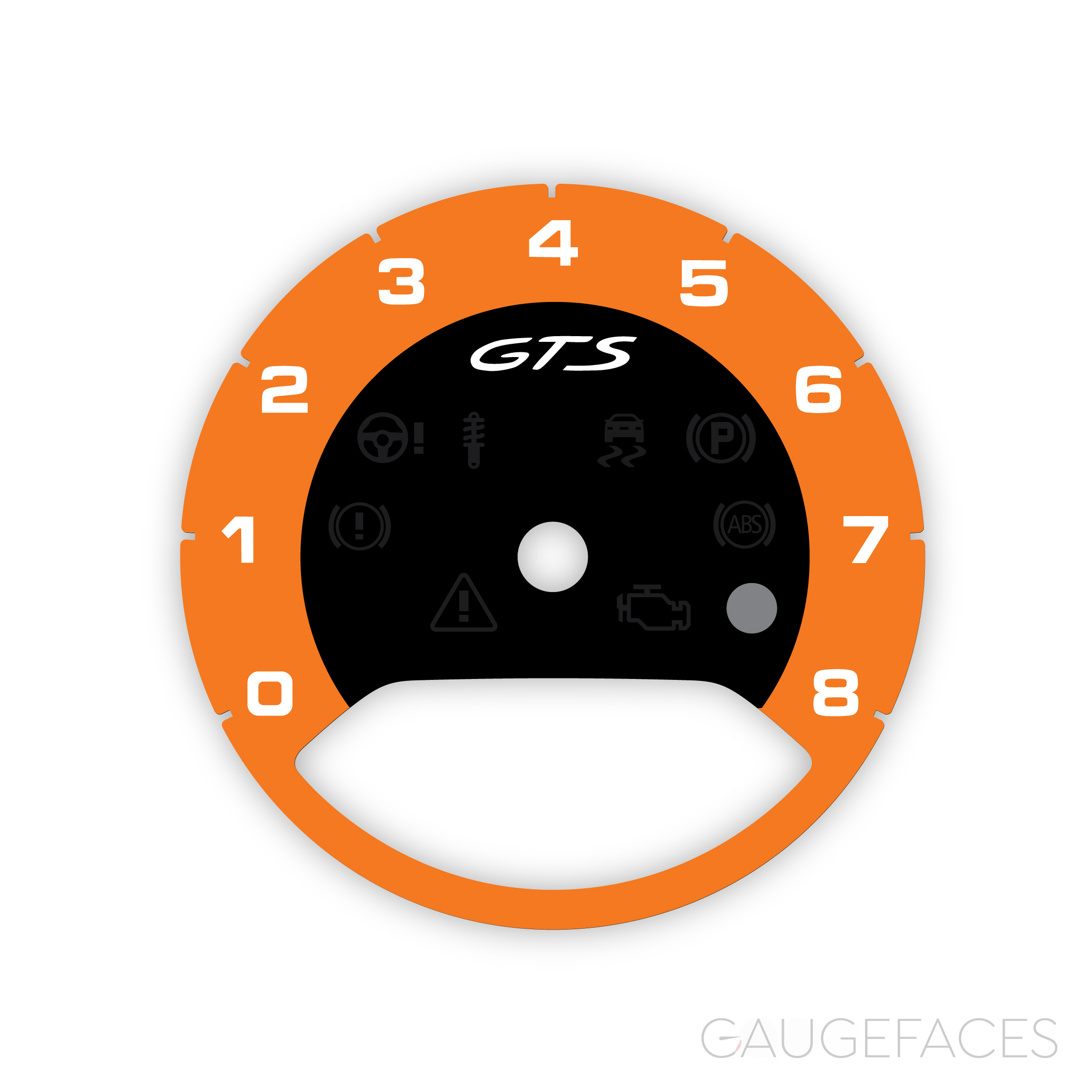 Porsche-971-panamera-9YO-9YA-Gauge-Face-GTS-Tachometer-world-Orange