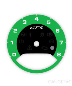 Porsche GTS 971 Panamera / E3 Cayenne Gauge Face Tachometer - Black / Green