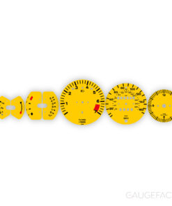Custom Order: Porsche 911 (1986) Gauge Faces Set - Speed Yellow