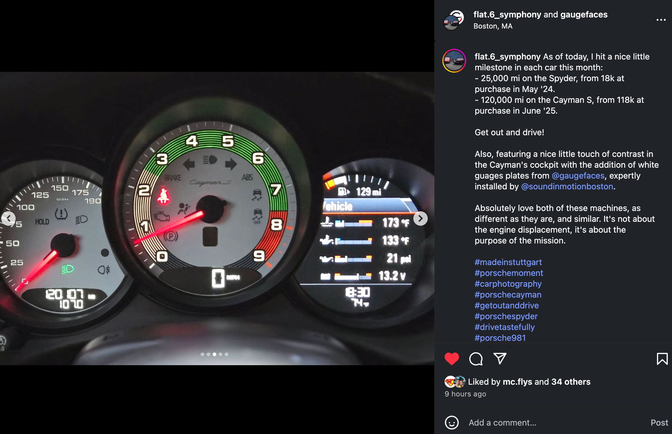 Porsche-981-Cayman-S-cluster---Heritage-Desing-Edition---White---Review