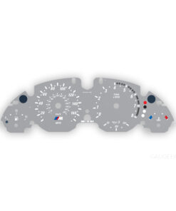 BMW Gauge Face E53 -  4.6is / 4.8is  - OPTIONS - 8000 RPM - M-Style - Silver