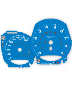 For Porsche 718 & 981 Spyder: Gauge Faces – OPTIONS – Shark Blue