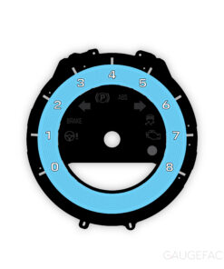 For Porsche 911 (Type 992): Gauge Face Tachometer - OPTIONS - Gulf Blue