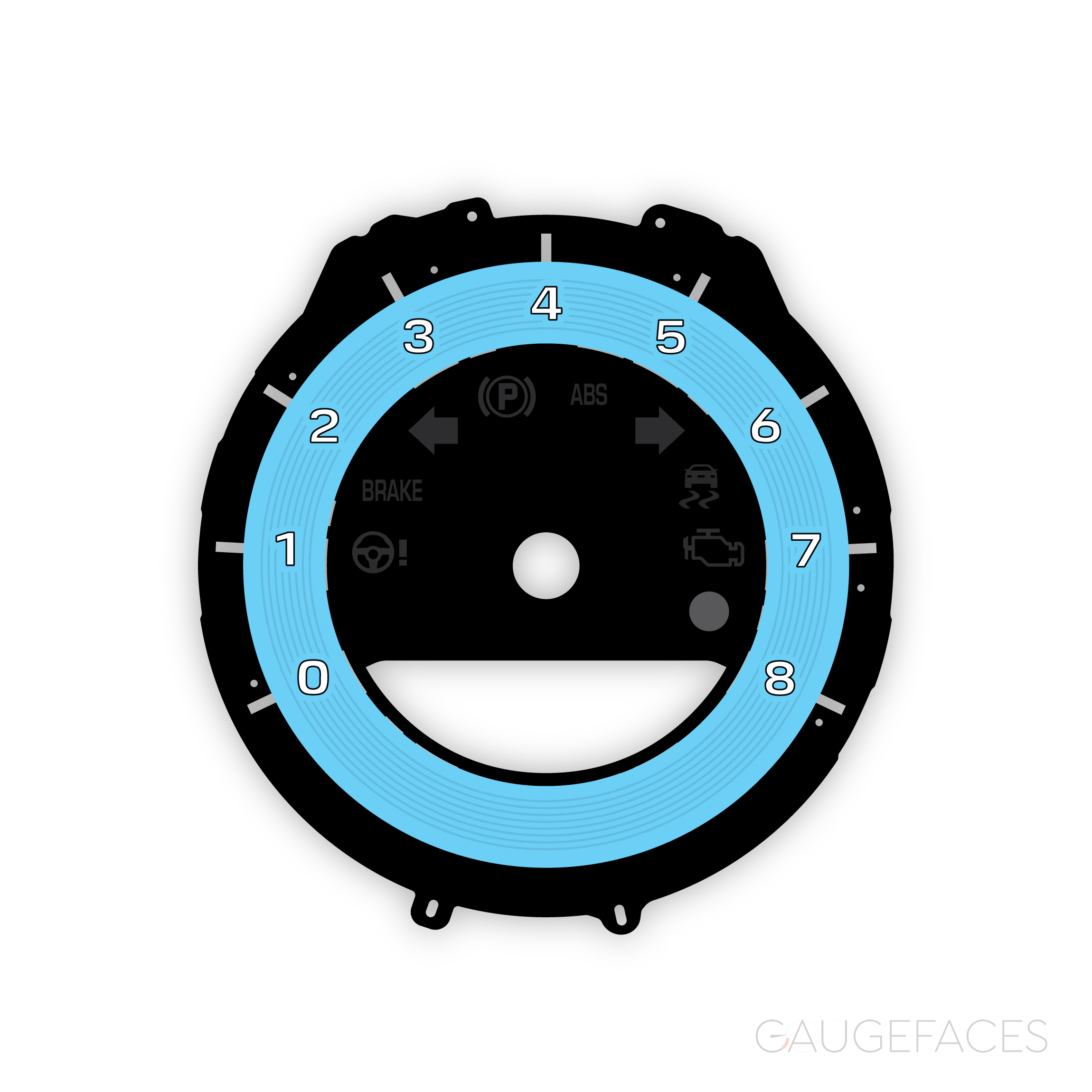 Porsche-911-992-gauge-face-tachometer---Gulf-Blue--US
