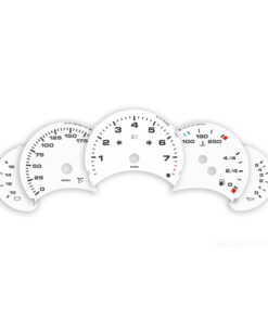 For Porsche 911 996.1 Carrera: Gauge Face – OPTIONS - White