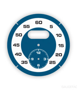 For Porsche Dashboard Clock: Sport Chrono Gauge Face – Blue / White Ring