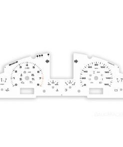 For Porsche Cayenne 955 / 957 Base / GTS / S: Gauge Face – OPTIONS – White