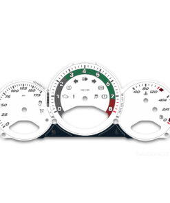 Porsche 987 (Gen 1&2) Boxster / Cayman Instrument Gauge Face - OPTIONS - 8000 RPM - 175 MPH - Heritage Design Edition - White with Retro Style Ring