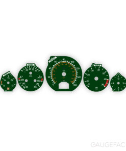 Custom Order: Mercedes R129 SL 500 Gauge Faces Set - Dark Green