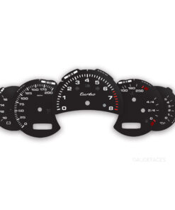 For Porsche 911 996.2 Turbo: Gauge Faces - OPTIONS – Black