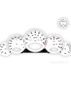 Custom Order: Porsche 911 997.1 GT3 Gauge Face + Sport Chrono - White