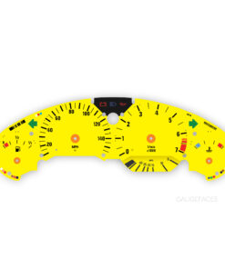 Custom Order: BMW E36 (1998, 328i) Gauge Face - Yellow