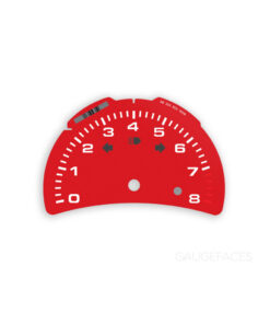 Porsche 911 996.2 / 986.2 Gauge Face Tachometer - 8000 RPM - Guards Red