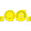 Mitsubishi Eclipse Custom Gauge Face Cluster Dashboard Yellow Dials 9000RPM 280KMH