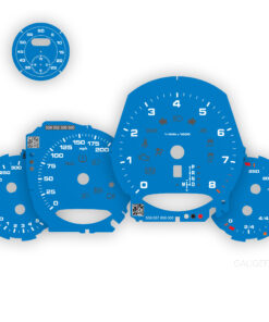 Custom Bundle: Porsche 911 991.2 Gauge Faces Set - US-Spec - PDK + Sport Chrono - Shark Blue