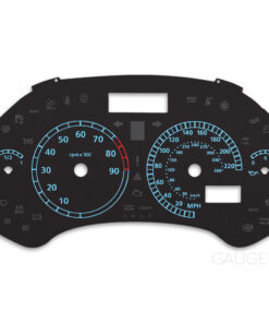 Lamborhini Murcielago Custom Gauge Face Black Cluster Dashboard Dials