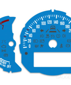 Mini Cooper F55 Custom Gauge Face Cluster Dashboard Dials - Deep Blue - 7000 rpm - 260 kmh